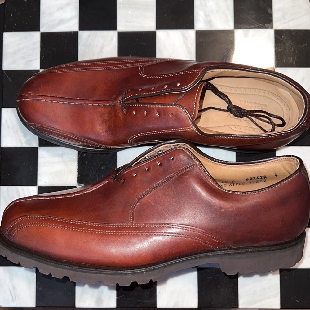 FootJoy Club Casual Men’s Brown Leather Lace Up Oxfords Sz 10 C NWOT